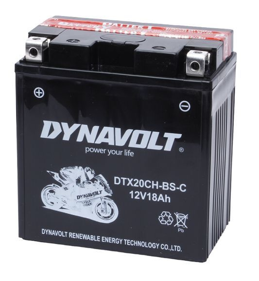 Аккумулятор Dynavolt DTX20CH-BS-C, 12V, AGM (YTX20CH-BS) #1