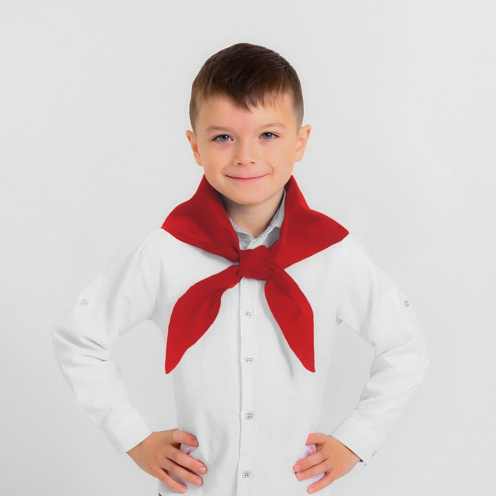 Красный пионерский галстук / красная косынка для шеи / детский галстук  #1