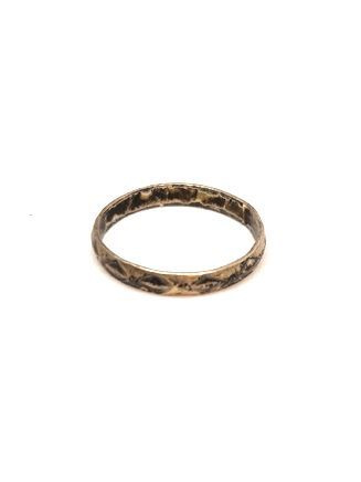Винтажное декорированное металлическое кольцо #1