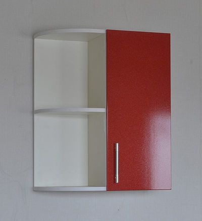 Шкаф торцевой красный металлик (300*550) #1
