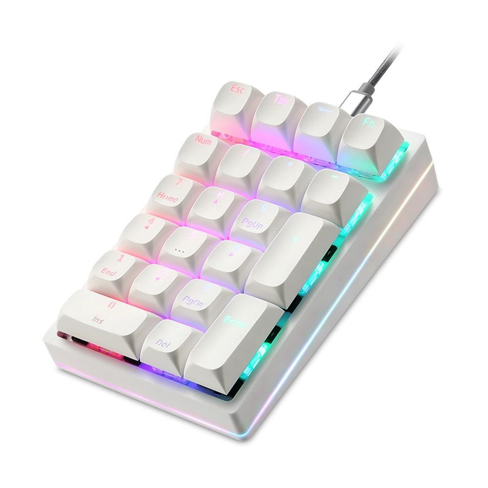 Клавиатура Motospeed K24 Pro Numpad Outemu Blue Switch (Белый) #1