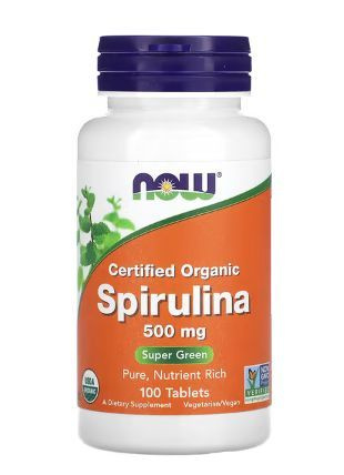 Now Foods Spirulina 500 мг 100 таблеток #1