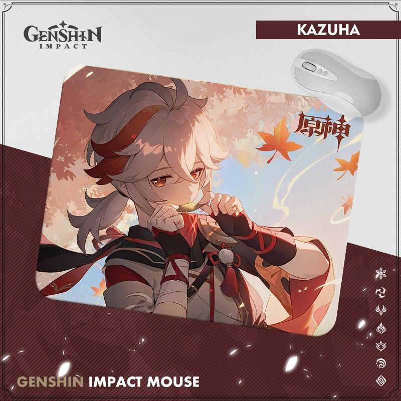 Кадзуха Genshin Impact (Геншин Импакт) Коврик для мыши компьютерный 20*25 см  #1