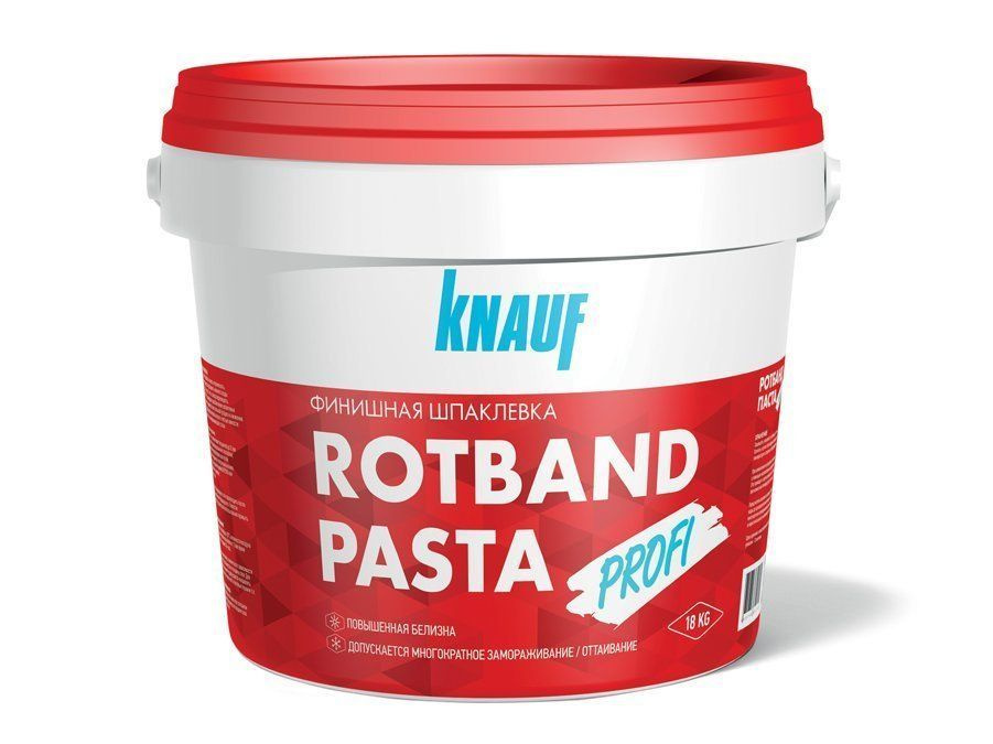 КНАУФ Ротбанд-Паста Профи шпатлевка готовая (18кг) / KNAUF Rotband Pasta Profi шпаклевка финишная (18кг) #1