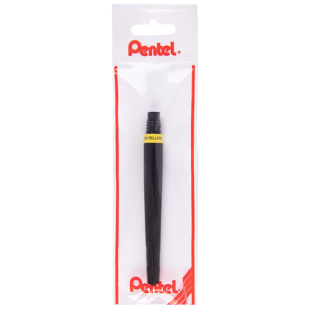 Сменный картридж для кисти с краской "Pentel" Colour Brush GFL кисть/круглое тонкое FR-105X лимонно-желтый #1