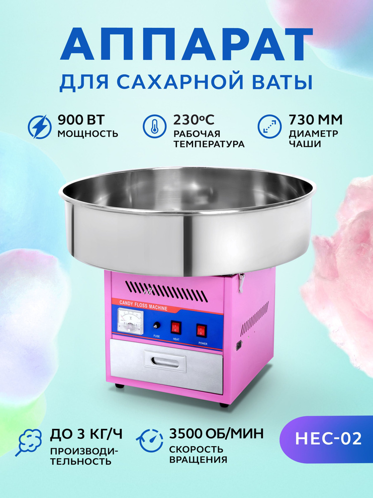 Аппарат для приготовления сладкой сахарной ваты GASTRORAG HEC-02  #1