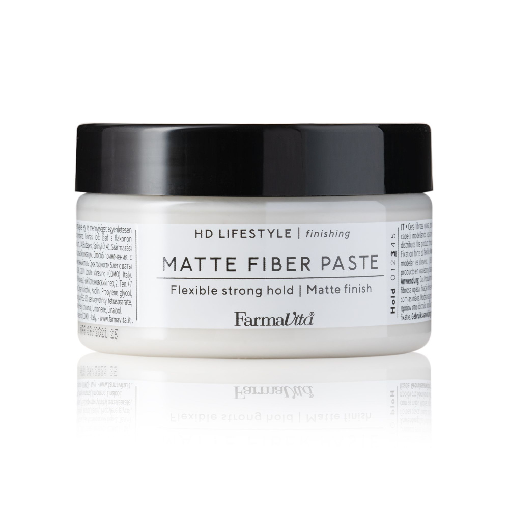 FARMAVITA Матовая паста для моделирования HD Life Style MATTE FIBER PASTE 100ml  #1