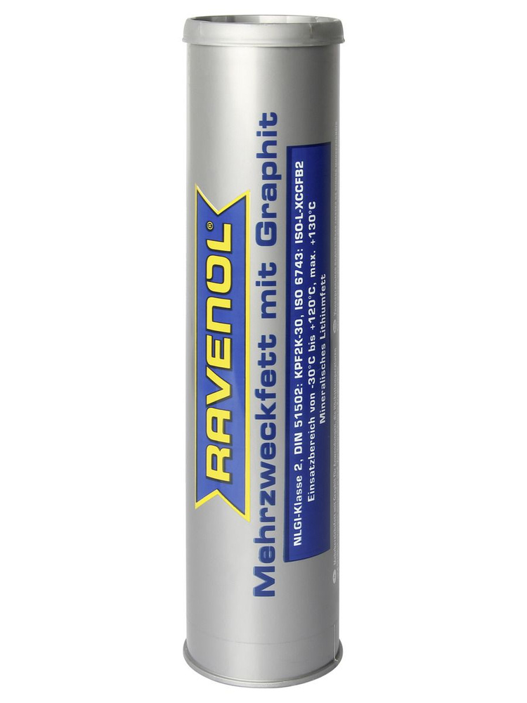 Пластичная смазка с графитом RAVENOL Mehrzweckfett m. Graphit, 400 г #1