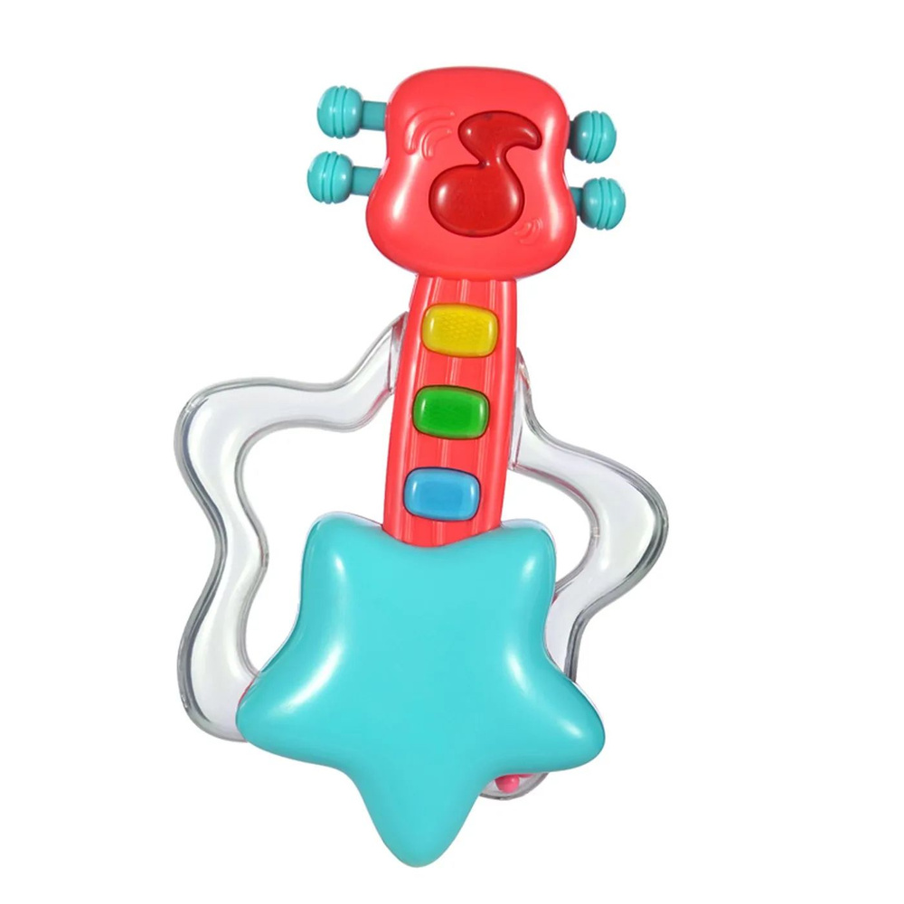 Музыкальная игрушка "Гитара" со светом, 4 штуки #1