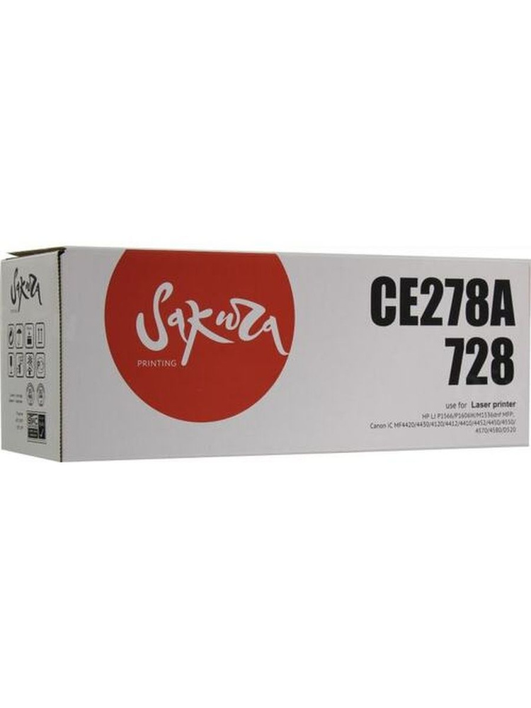 Тонер-картридж Sakura CE278A/728 для HP LaserJet Pro P1560 #1