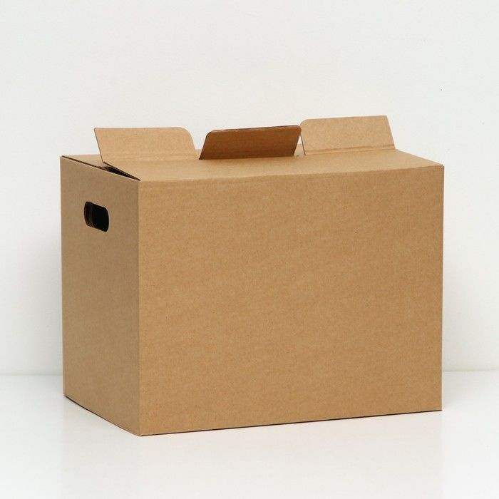Коробка для переезда, бурая, 40 х 28 х 30 см, 1 шт. #1