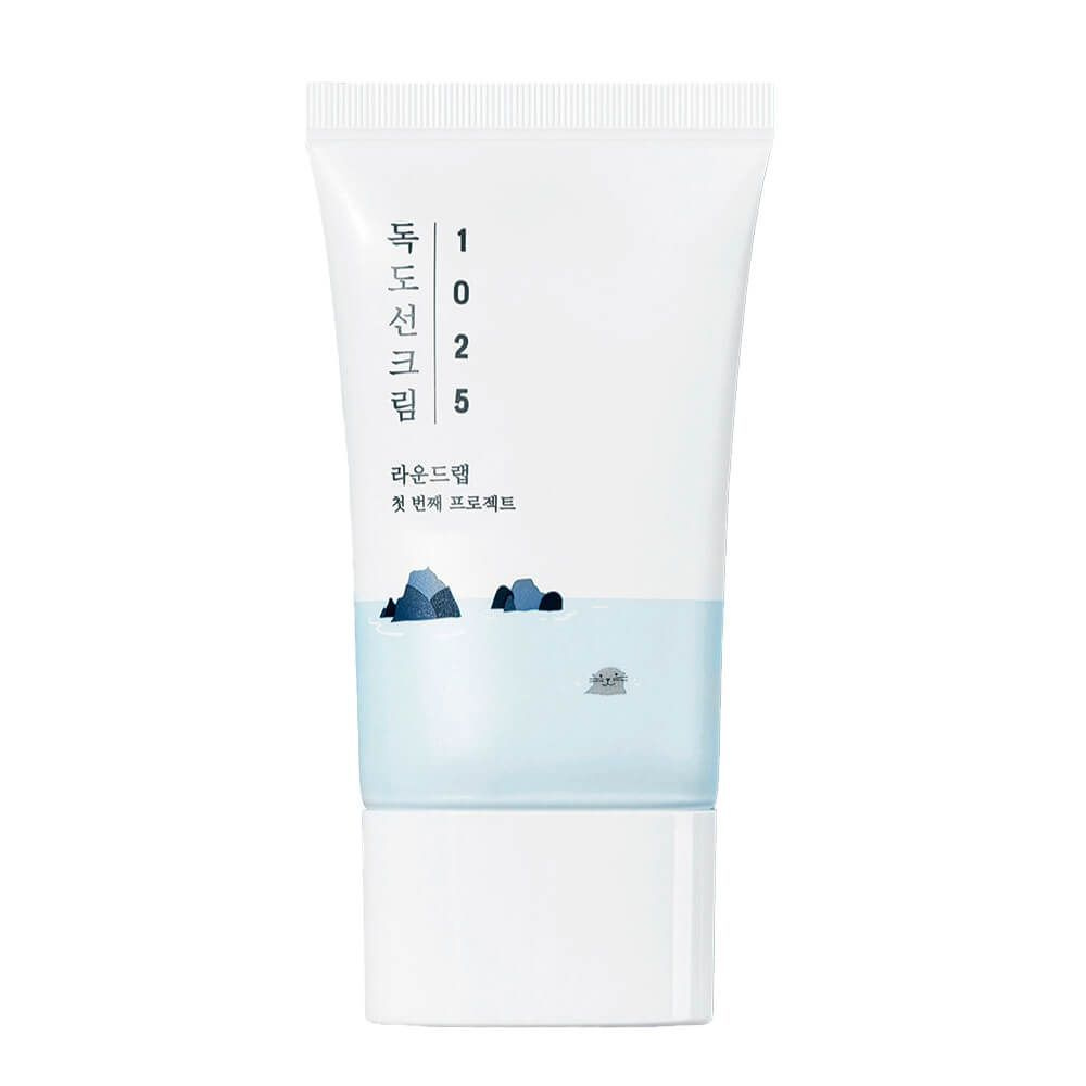 ROUND LAB Солнцезащитный крем для проблемной кожи с морской водой 1025 Dokdo Sunscreen SPF50+ PA+++ 50 #1