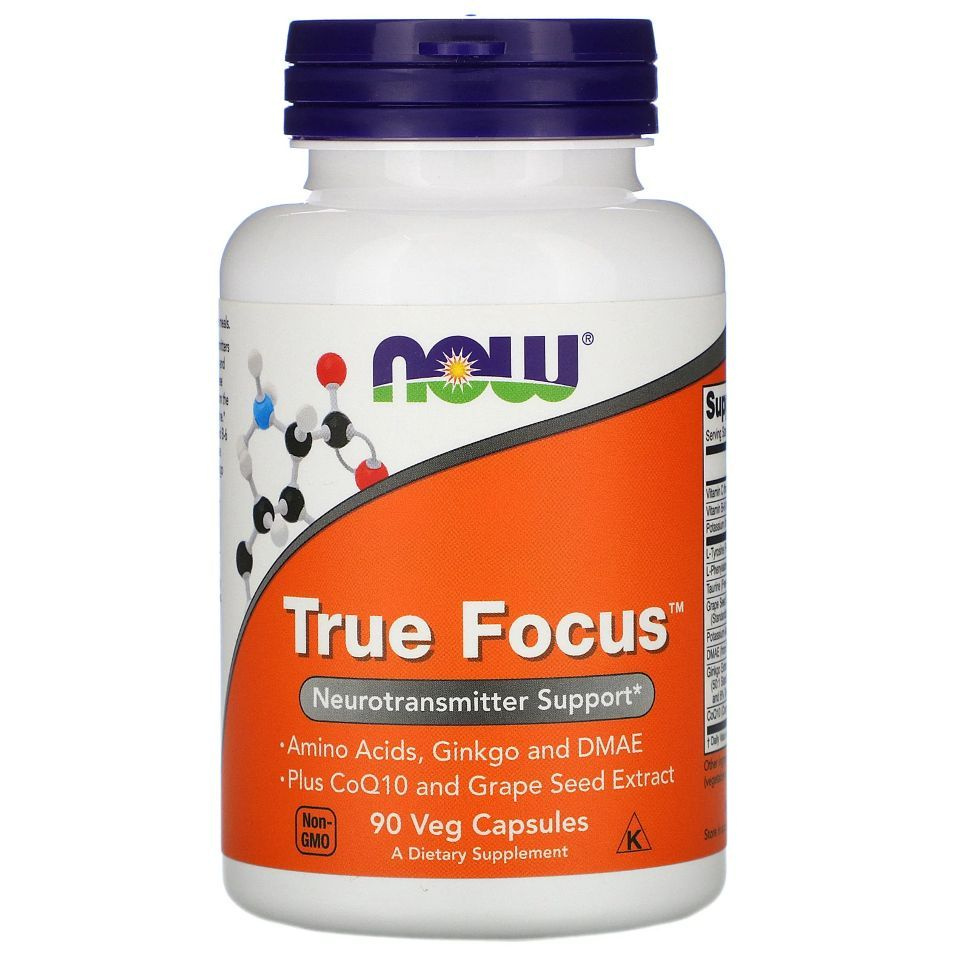 NOW True Focus 90 капсул (по 965 мг) #1