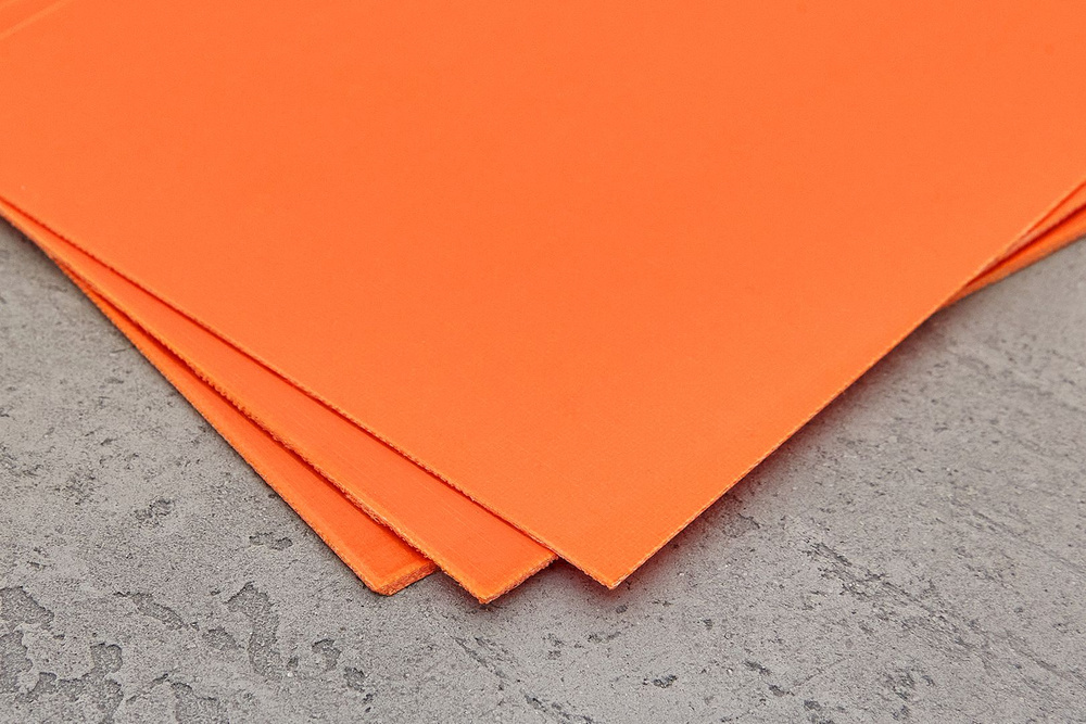 G10-spacer оранжево-красный, лист 250х130х0,6мм #1