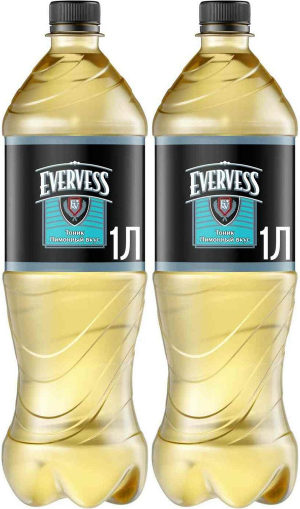 Газированный напиток Evervess Тоник Лимон, комплект: 2 упаковки по 1 л  #1