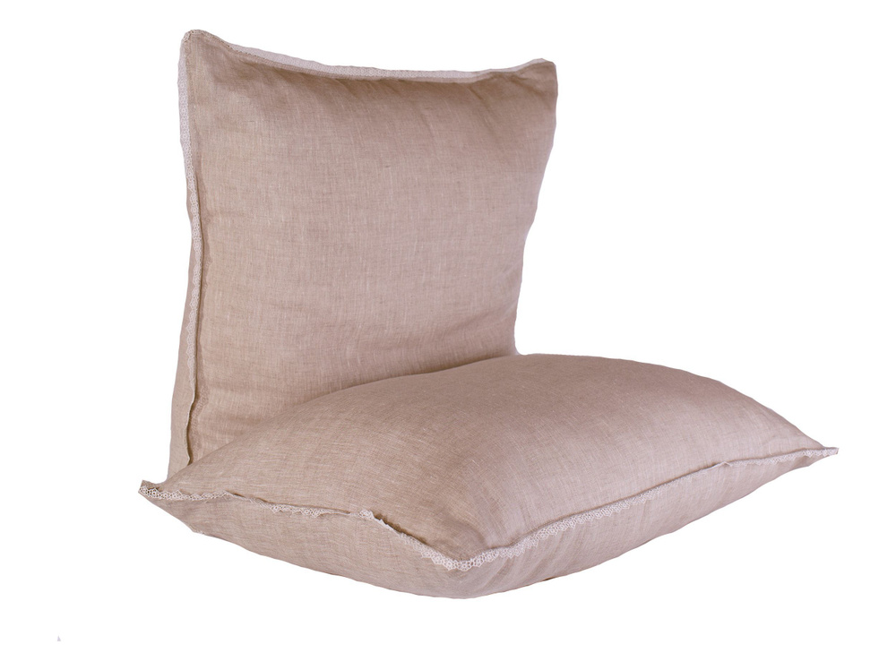 Подушка для сна 50x70 "Дивный лен" / наполнитель бамбуковое волокно / гипоаллергенная / антибактериальная #1