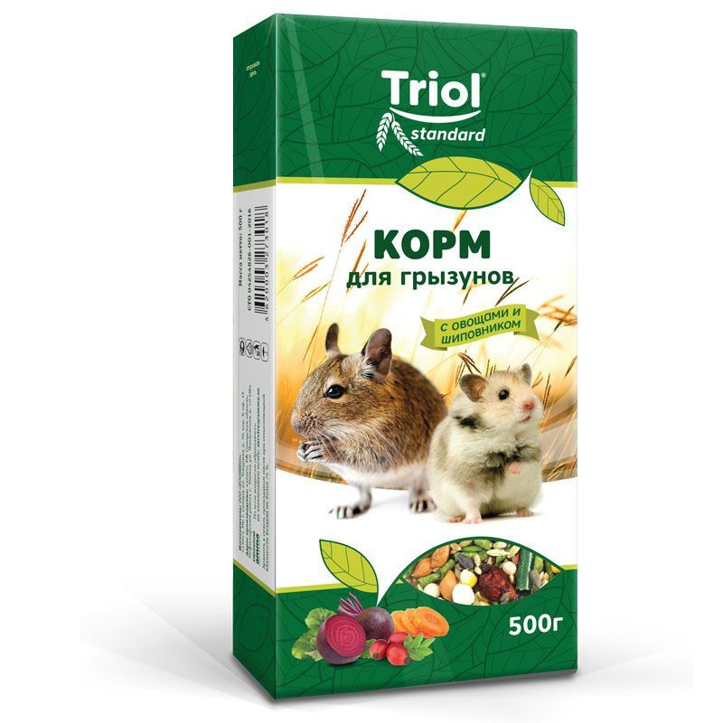 Корм для грызунов с овощами и шиповником, 500г, Тriol Standard #1