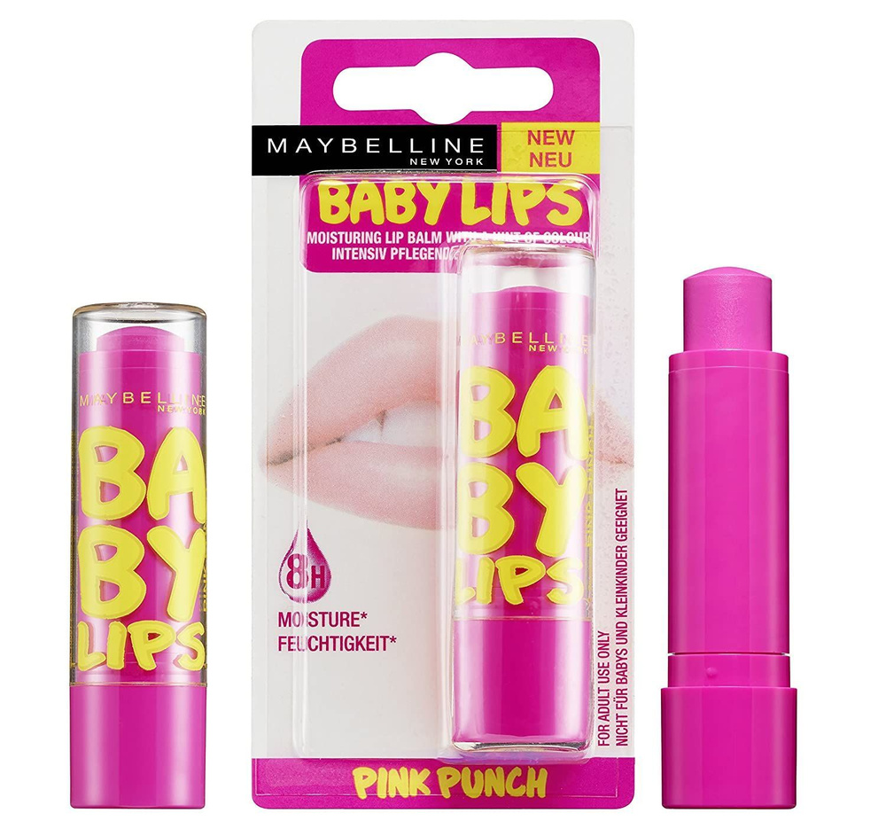 Бальзам для губ Maybelline New York Baby Lips Розовый пунш 4,4 г. #1