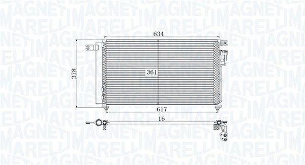 Magneti Marelli Радиатор кондиционера, арт. 350203961000, 1 шт. #1
