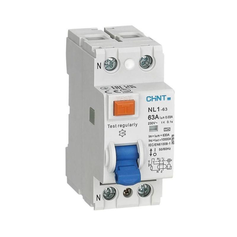Выключатель дифференциального тока (УЗО) 2п 63А 300мА тип AC 6кА NL1-63 (R) CHINT 200220  #1