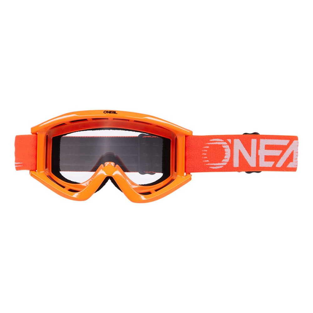 O'NEAL Маска кроссовая B-Zero V.22, оранжевый, прозрачные линзы  #1