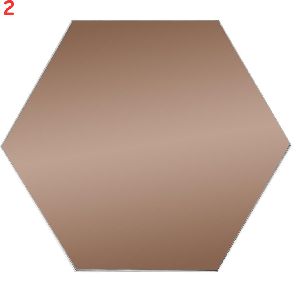 Плитка зеркальная 3G шестигранная 20x17.3 см цвет бронза (2 шт.)  #1
