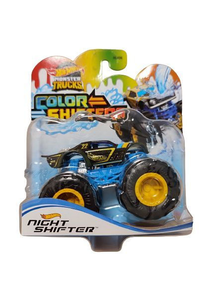 Машинка Хот Вилс / Hot Wheels Color Shifters Monster Truck меняющая цвет Night Shifter HNW06  #1