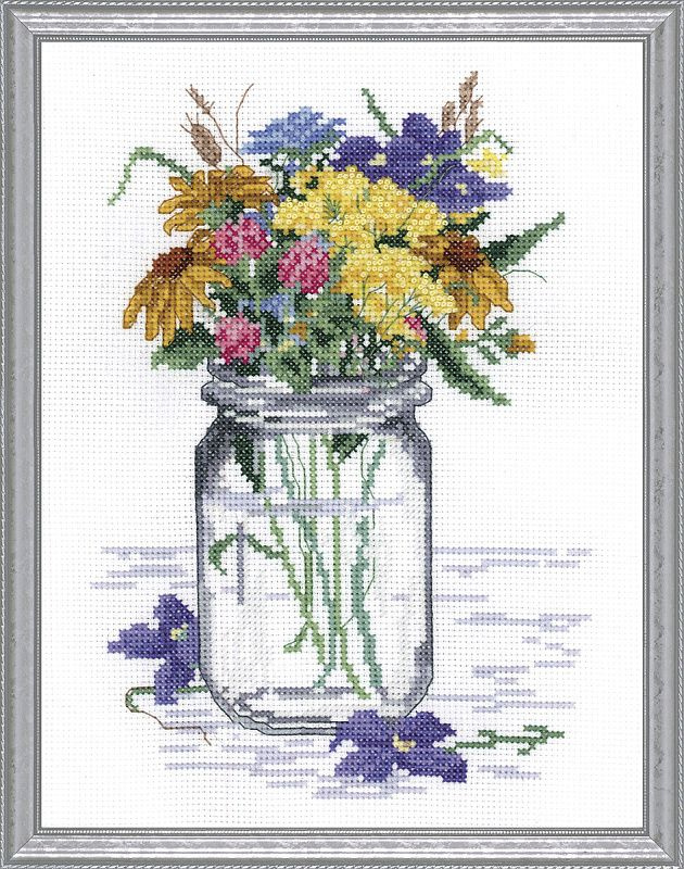 Набор для вышивания крестом Janlynn "Полевые цветы", арт.017-0112  #1