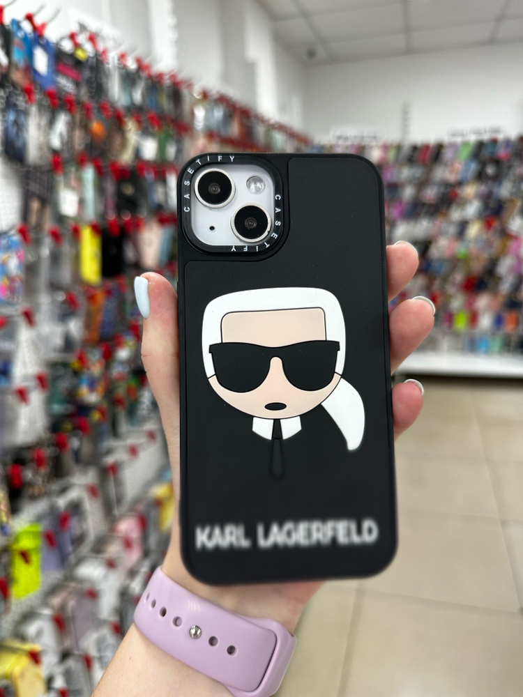 Чехол для iPhone 15 Casetify Karl Карл в очках #1