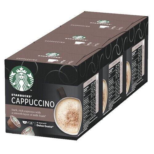 Кофе в капсулах Starbucks Dolce Gusto Cappuccino, 3 упаковки x 12 шт #1
