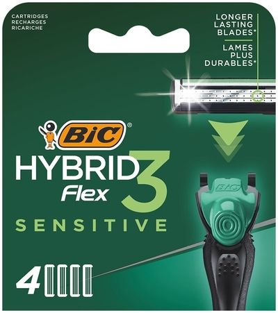 Сменные кассеты для бритья BIC Hybrid 3 Flex Sensitive, 4 шт #1