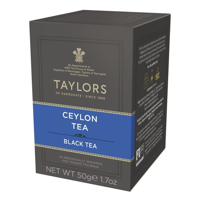чай черный пакетированный Цейлон 50г ТМ Taylors 20 шт #1