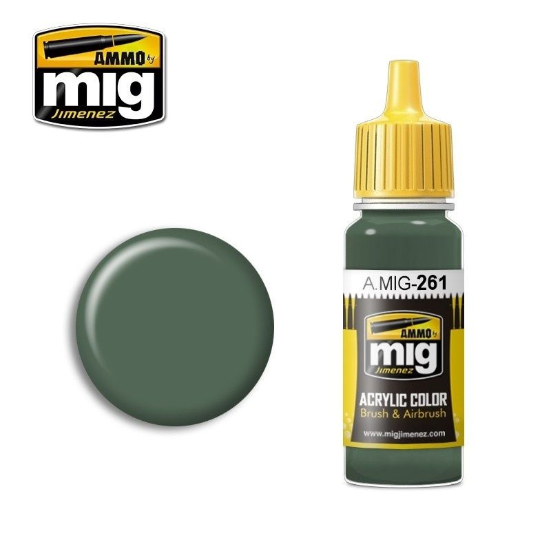 Ammo Mig AMIG0261 Ammo Mig Акриловая краска IJA NAKAJIMA GREEN 17мл #1