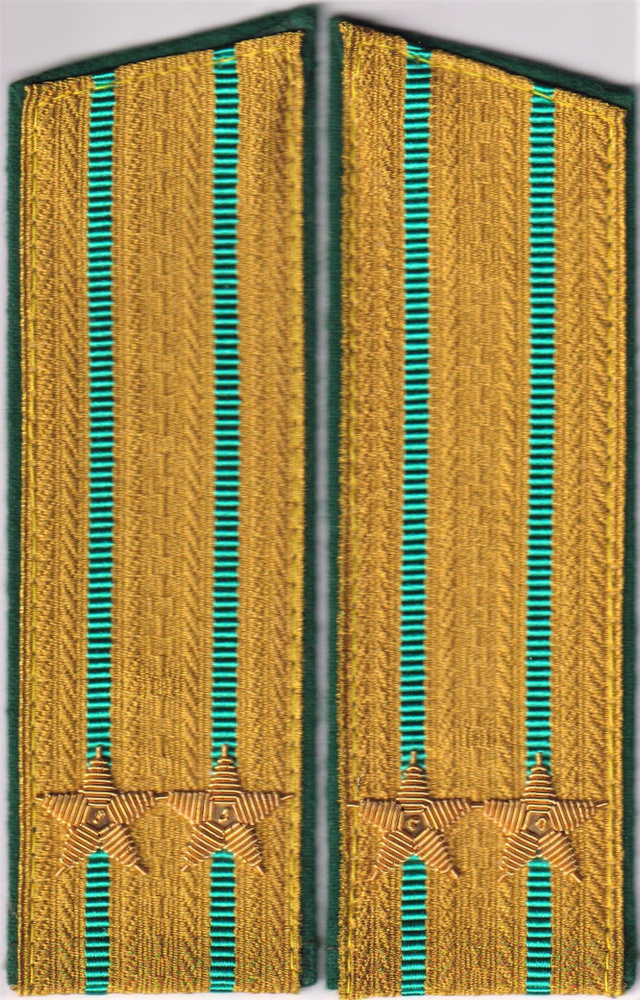 Погоны ПС ФСБ (пограничная служба) парадные со скосом, подполковник  #1