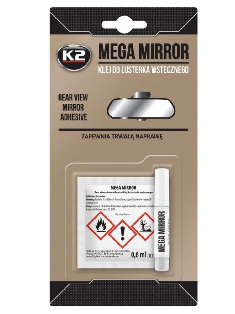 K2 Клей для зеркал заднего вида MEGA MIRROR 6 мл #1