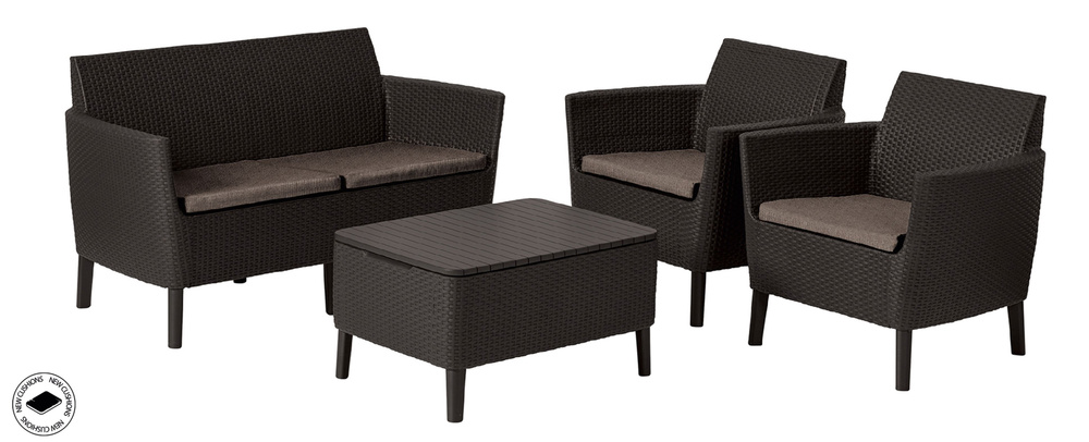 Комплект мебели Salemo set коричневый #1