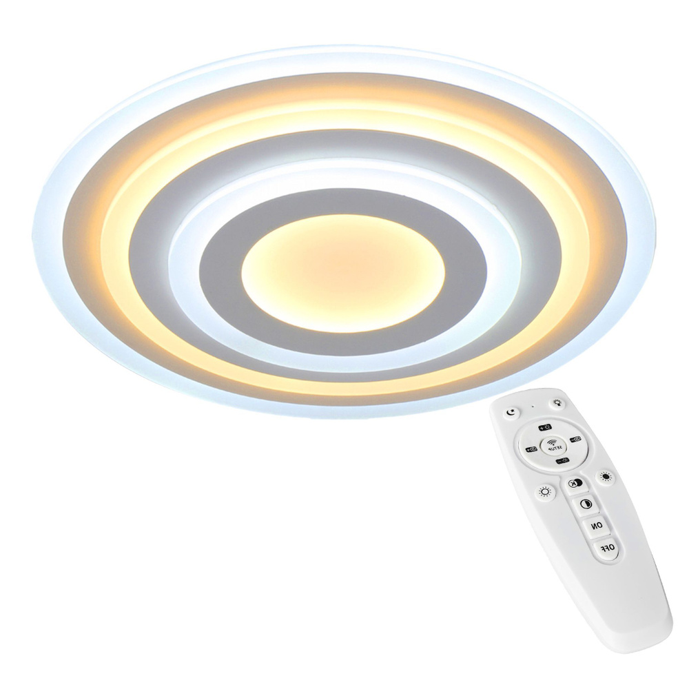 Управляемая потолочная светодиодная люстра с пультом управления, диммируемая светодиодная люстра, в гостинную, #1