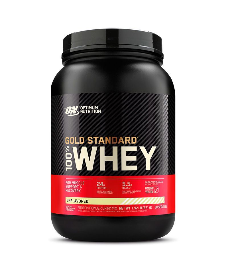 Протеин сывороточный для набора мышечной массы Optimum Nutrition 100% Whey Gold Standard, 907 г, вкус: #1