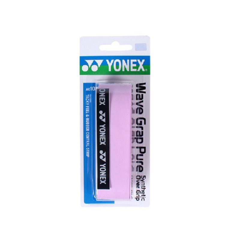 Обмотка для ручки ракетки Yonex Overgrip AC108WEX Wave Grap Pure x1, Light Pink  #1