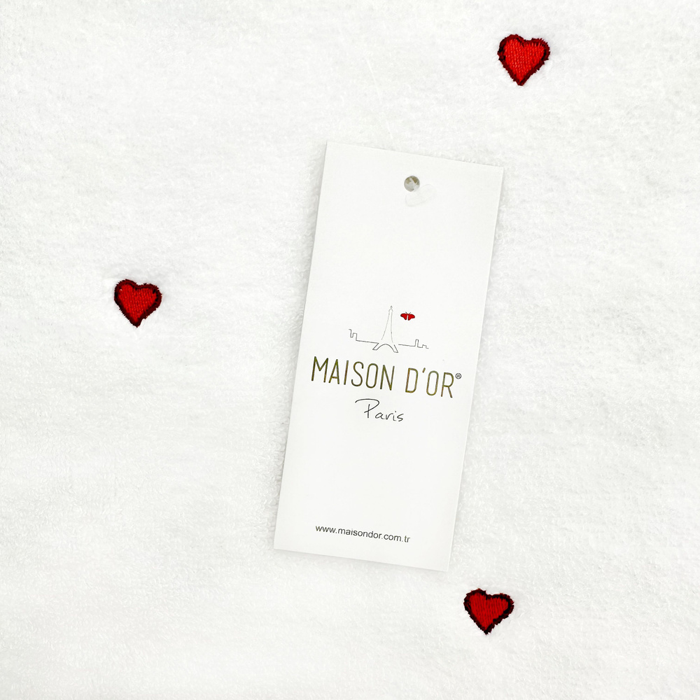 Maison D`or Полотенце банное, Махровая ткань, 50x100 см, белый, 1 шт.  #1