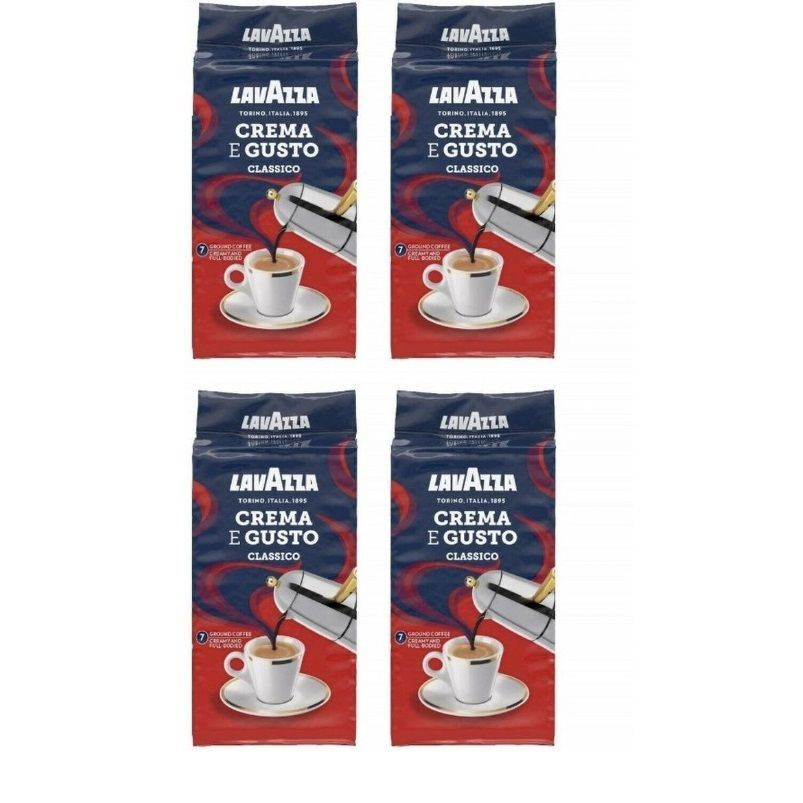 Кофе Молотый Lavazza Crema e Gusto Classico 250 г x 4 шт #1
