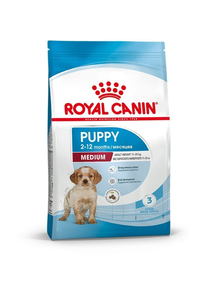 ROYAL CANIN Size Health Nutrition Medium Puppy корм для щенков собак средних пород 3кг  #1
