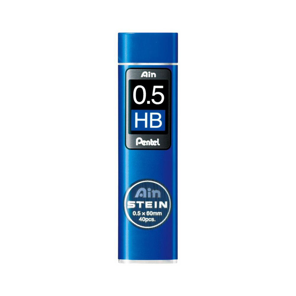 Pentel Грифель для карандаша 0.5 мм, твердость: HB (Твердо-мягкий), 40 шт.  #1
