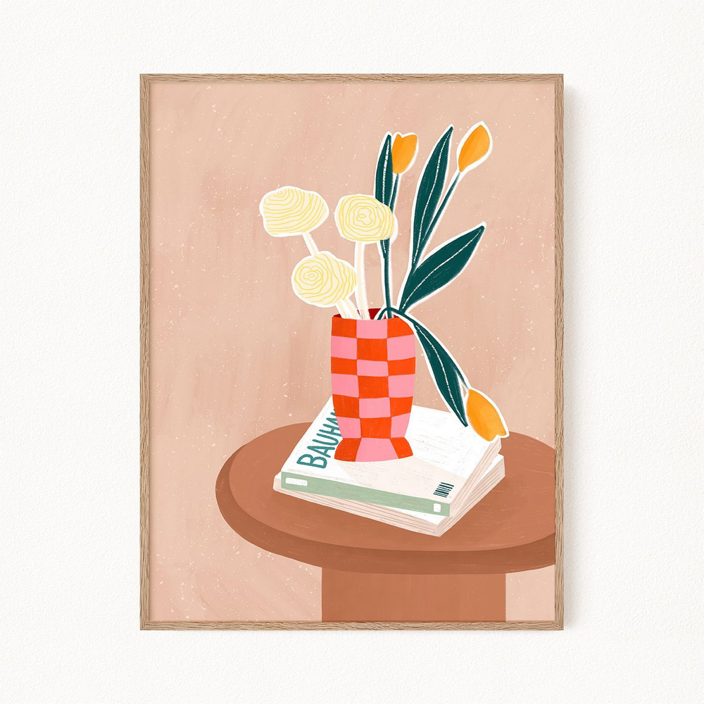 Постер "Checkered Vase", 21х30 см #1