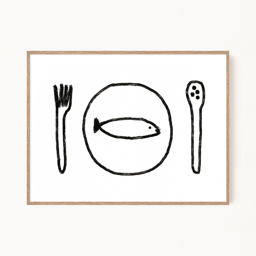 Постер для интерьера "La Cucina - Pesce", 30х40 см #1