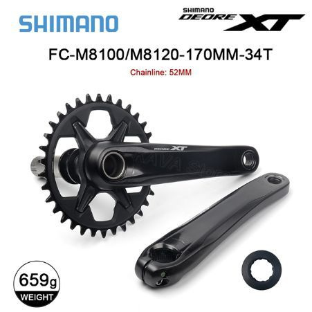 SHIMANO Deore XT M8100, шатуны для горных велосипедов 170 мм, 34 зуб. #1