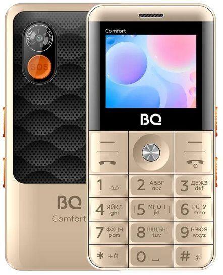 BQ Мобильный телефон Кнопочный телефон BQ-Mobile BQ-2006 Comfort (золотистый), золотой  #1
