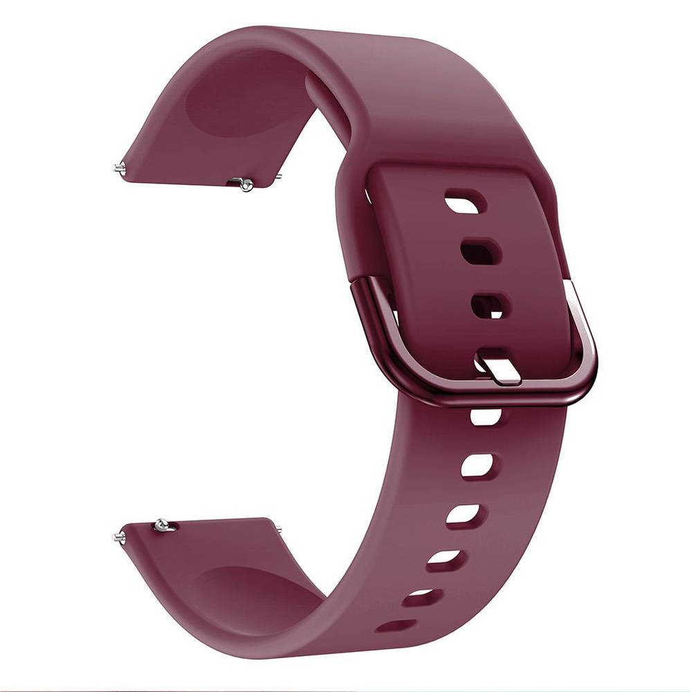 Силиконовый ремешок 20 мм для Huami GTS/Huawei Watch GT2 42мм - бордовый  #1