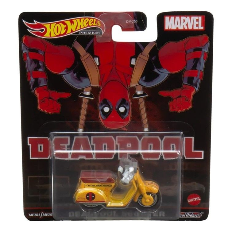 HCP20 Машинка металлическая игрушка Hot Wheels Premium Marvel коллекционная модель премиальная Deadpool #1