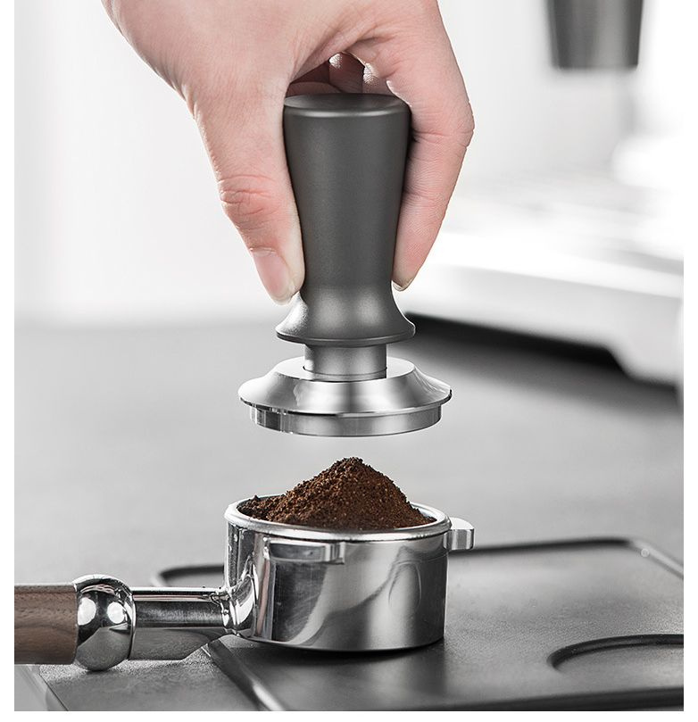 Темпер для кофе 53мм MyPads из нержавеющей стали, пресс для кофейного рожка, серый  #1